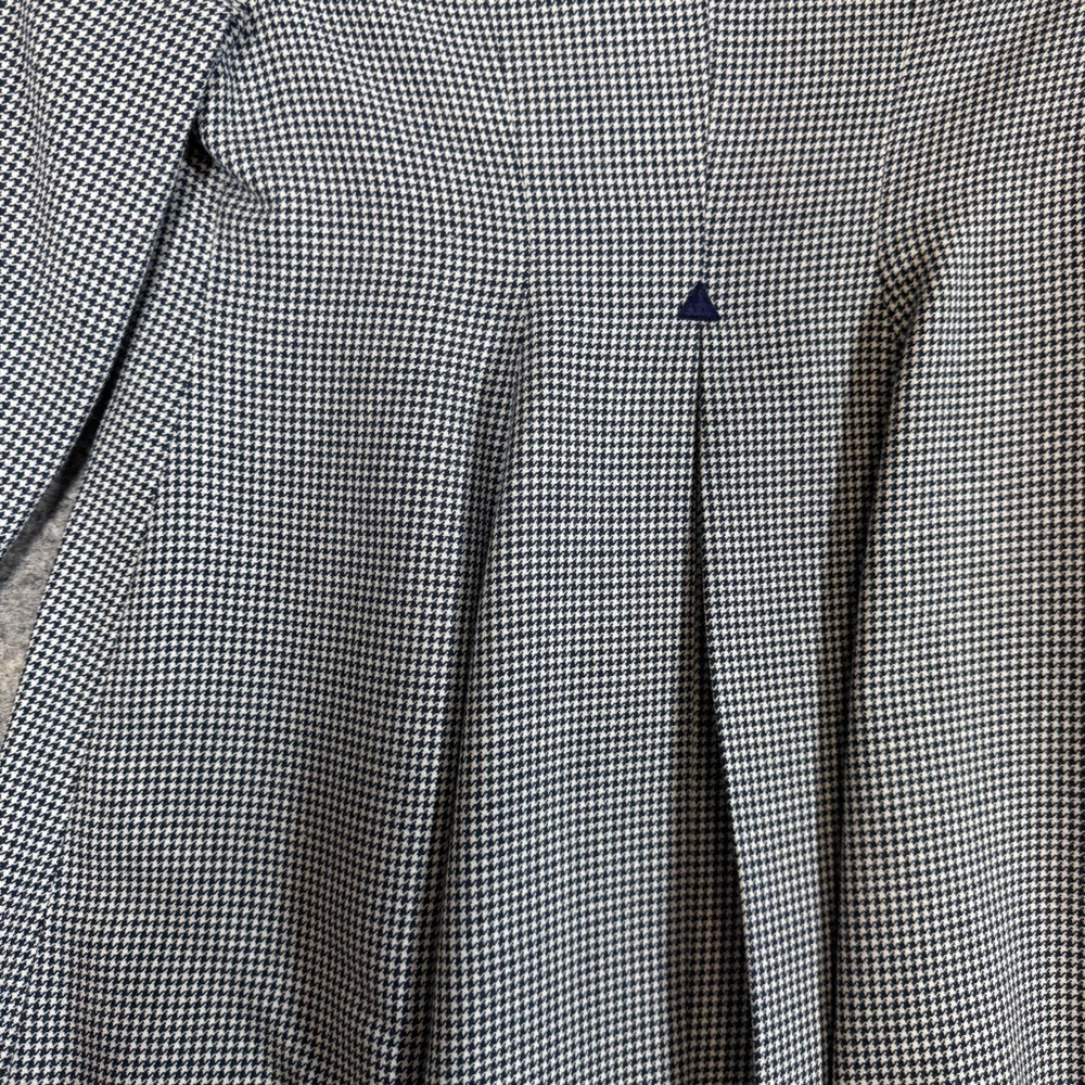 Kids Vintage Holt Renfrew Houndstooth Burgundy Collar Academia Coat 6 - Picture 14 of 16
